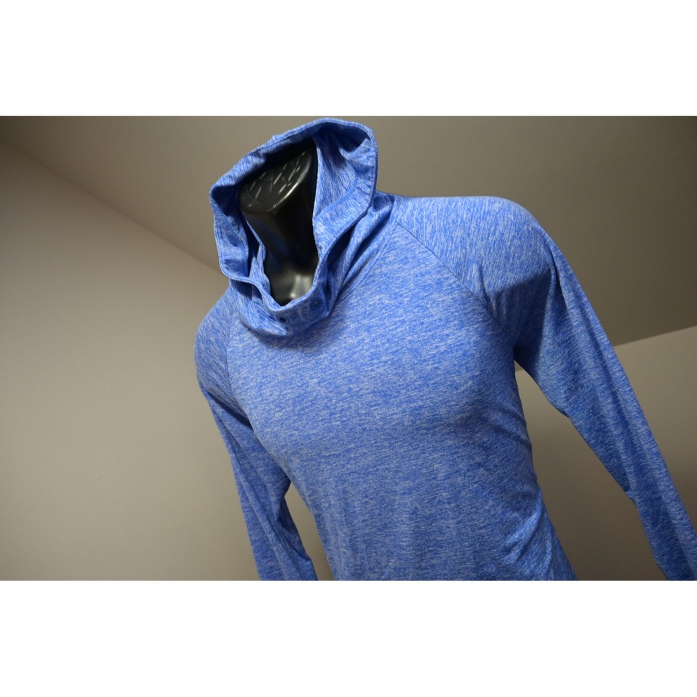 Athleta Hoodie Women‎ Small Blue Athletic Long Sleeve Thumbhole Pullover EUC